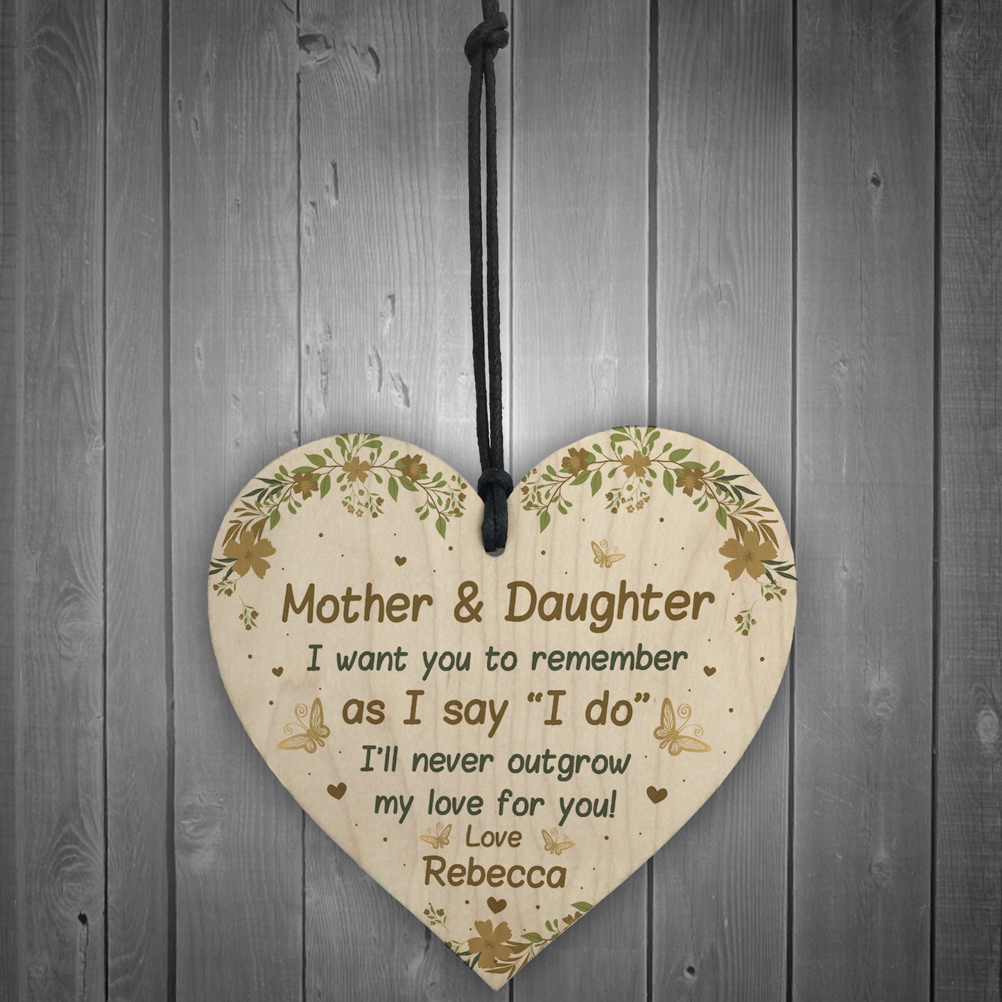 Mother And Daughter Gift Personalised Wedding Gift Poem For Mum