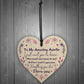Amazing Auntie Gift For Birthday Mothers Day Wood Heart
