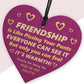 Best Friend Birthday Gifts Thank You Wood Heart Friendship Gifts