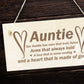 Auntie Gifts Aunt Aunty Birthday Christmas Gifts Wood Sign Gift