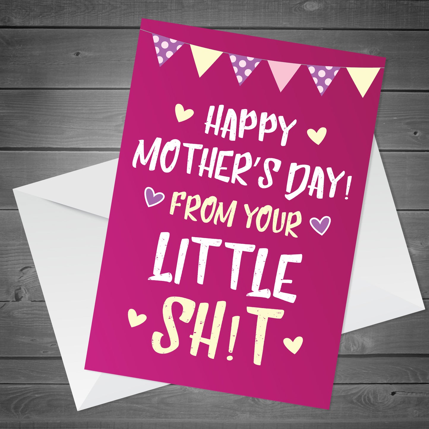 Funny Rude Mothers Day Card For Mummy Mum From Daughter Son