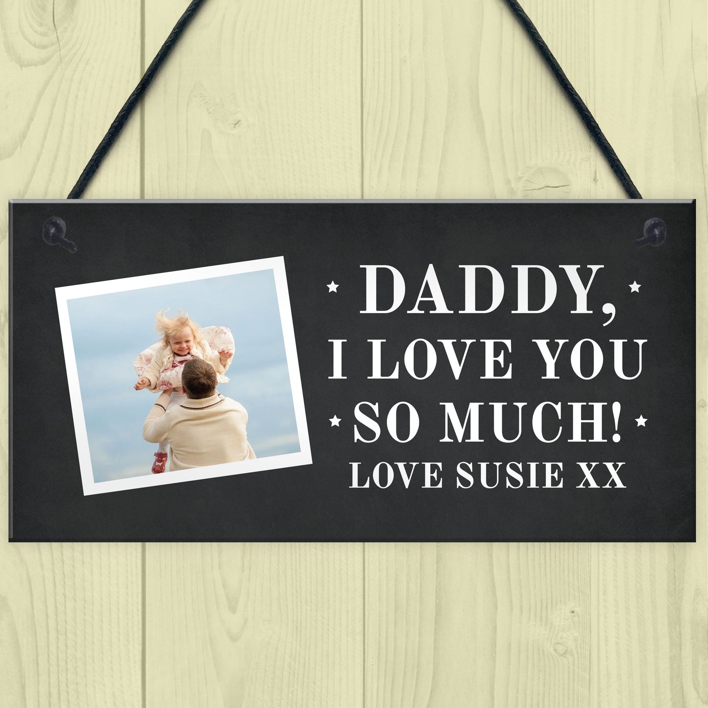 Personalised Photo Plaque Gift For Dad Personalised Fathers Day