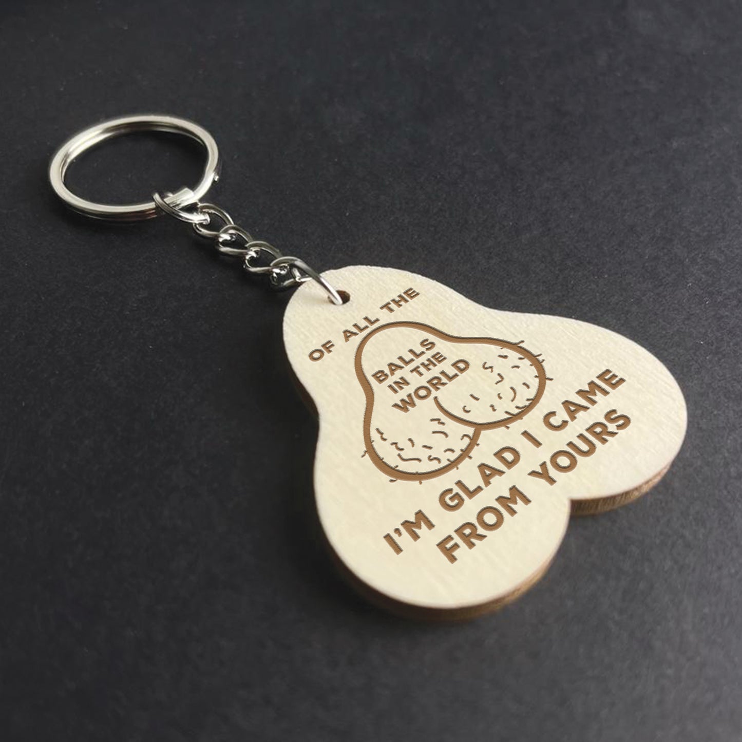 Fathers Day Gifts Funny Keyring Engraved Gift Dad Daddy Birthday