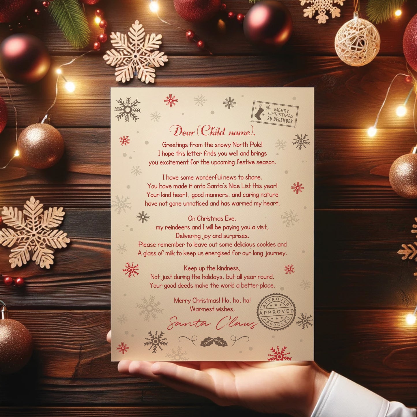 Letter From Santa For Christmas Personalised Christmas Eve Box