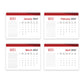 Desk Calendar 2023 Flip Over Month To View Monthly Desktop
