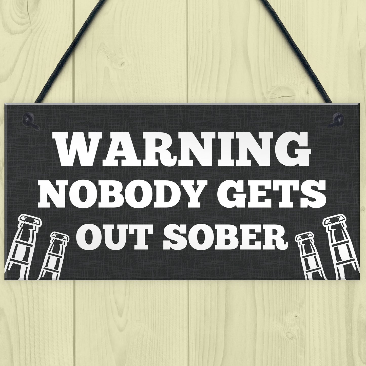 Funny WARNING Sign For Bar Home Bar Pub Hanging Wall Door Sign