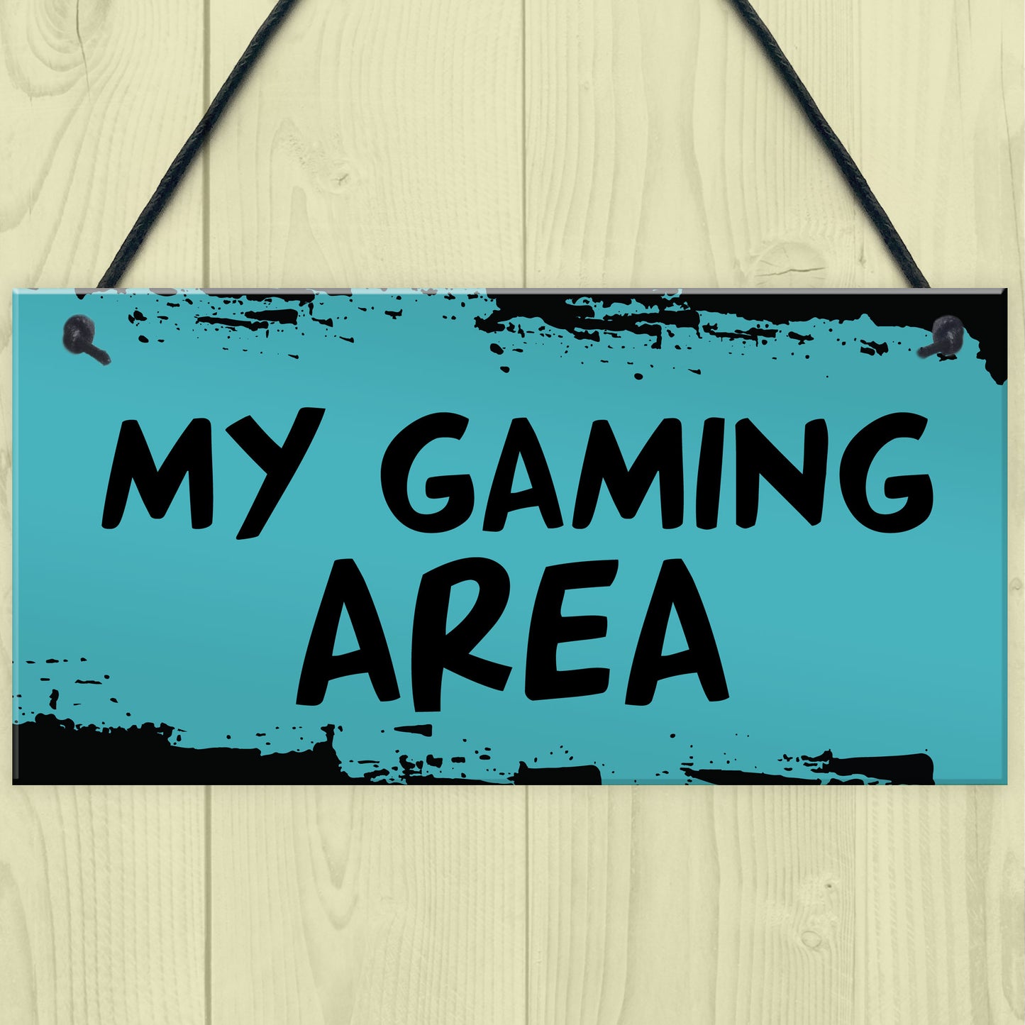 Gaming Area Hanging Games Room Plaque For Boys Bedroom Gift