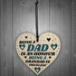 Gift For Dad Grandad Wood Heart Birthday Christmas Gift Thankyou