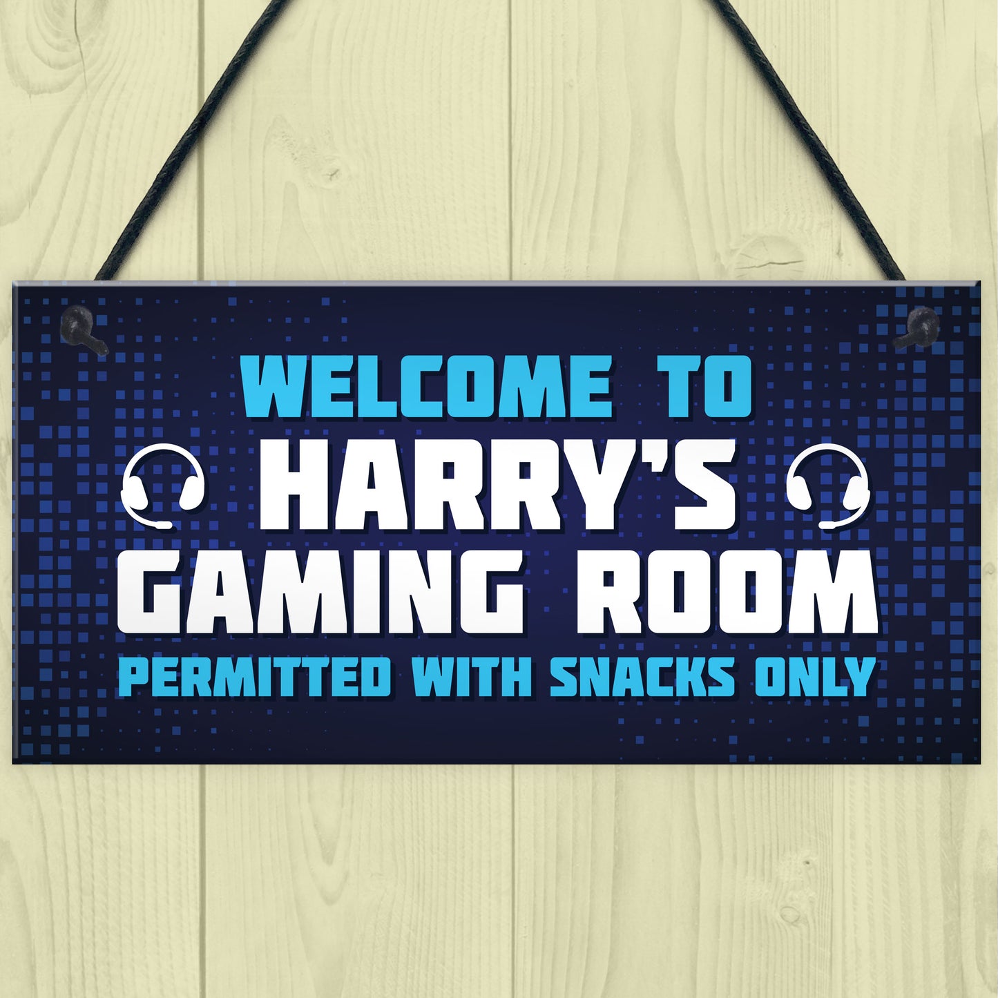 Gaming Sign Hanging Wall Door Plaque Gaming Room Sign Man Cave