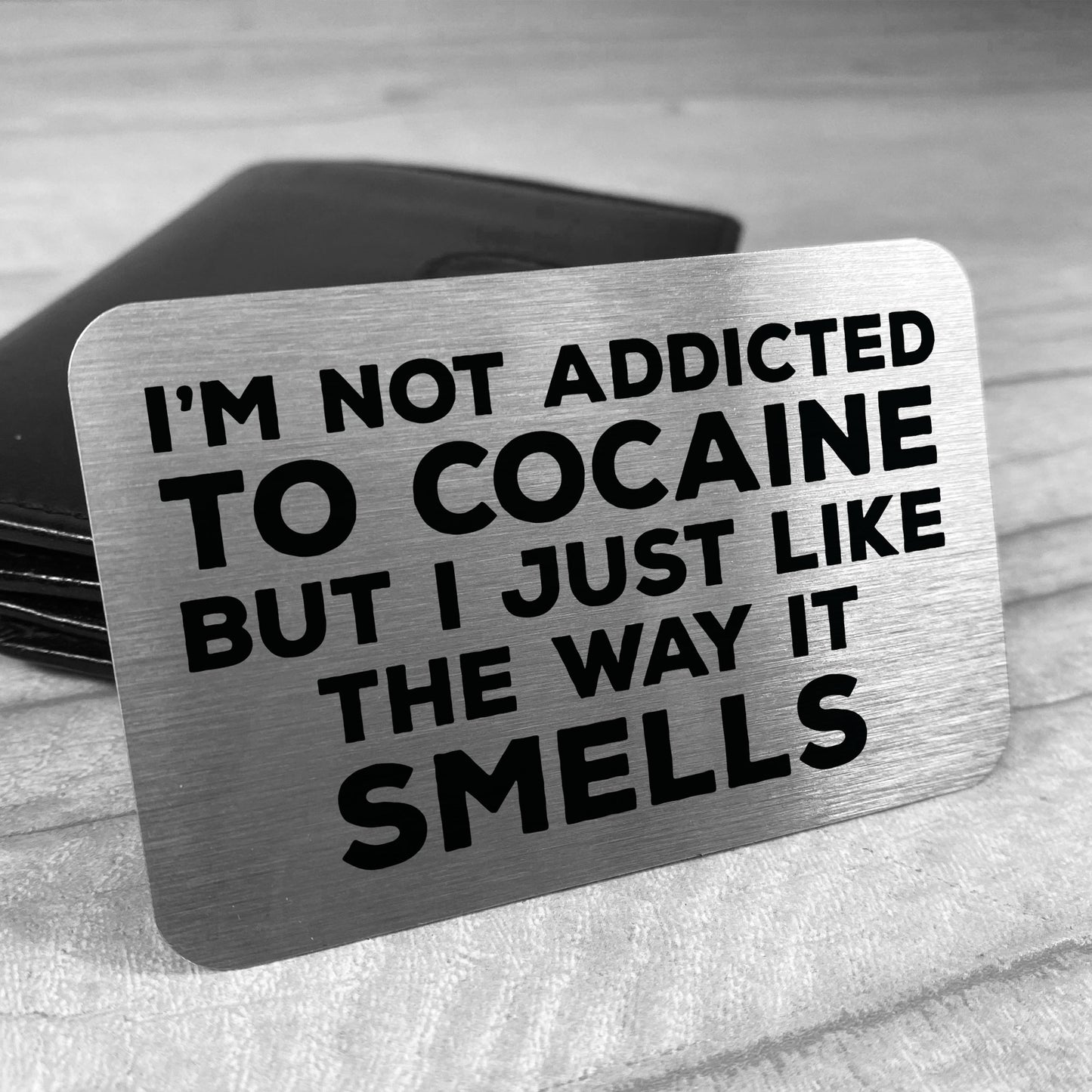 Rude Metal Wallet Card Birthday Gift For Men Him Novelty Joke
