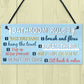 Bathroom Toilet Loo Rules Shabby Chic Vintage Retro Funny Sign