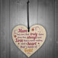 Mum Mummy Mother Christmas Gift From Daughter Son Wood Heart