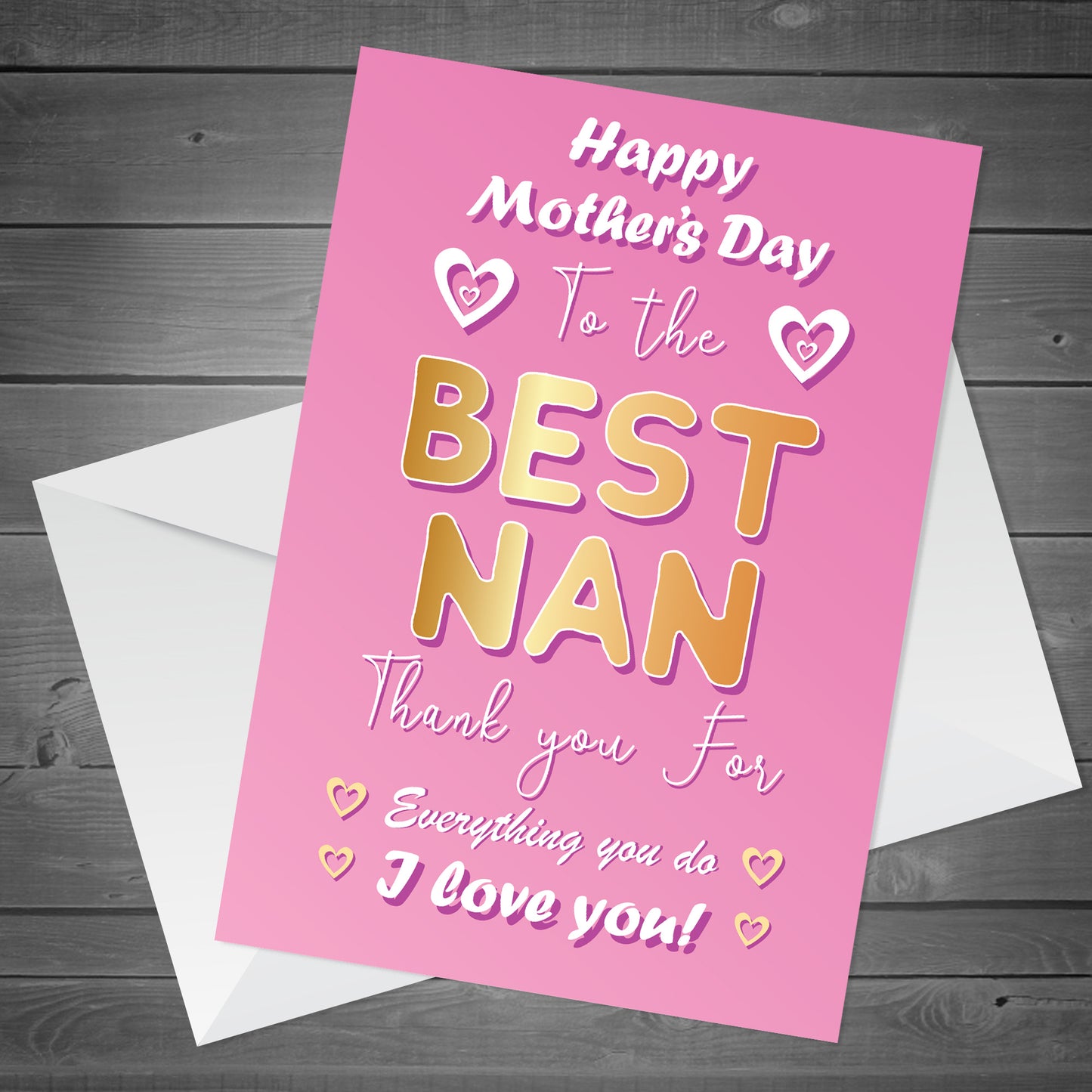 Mothers Day Card For Nan Novelty Nan Card From Grandson