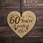 Funny 60th Birthday Card For Him Her Engraved Heart
