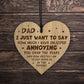 Funny Dad Gifts Birthday Christmas Engraved Heart Dad Gifts