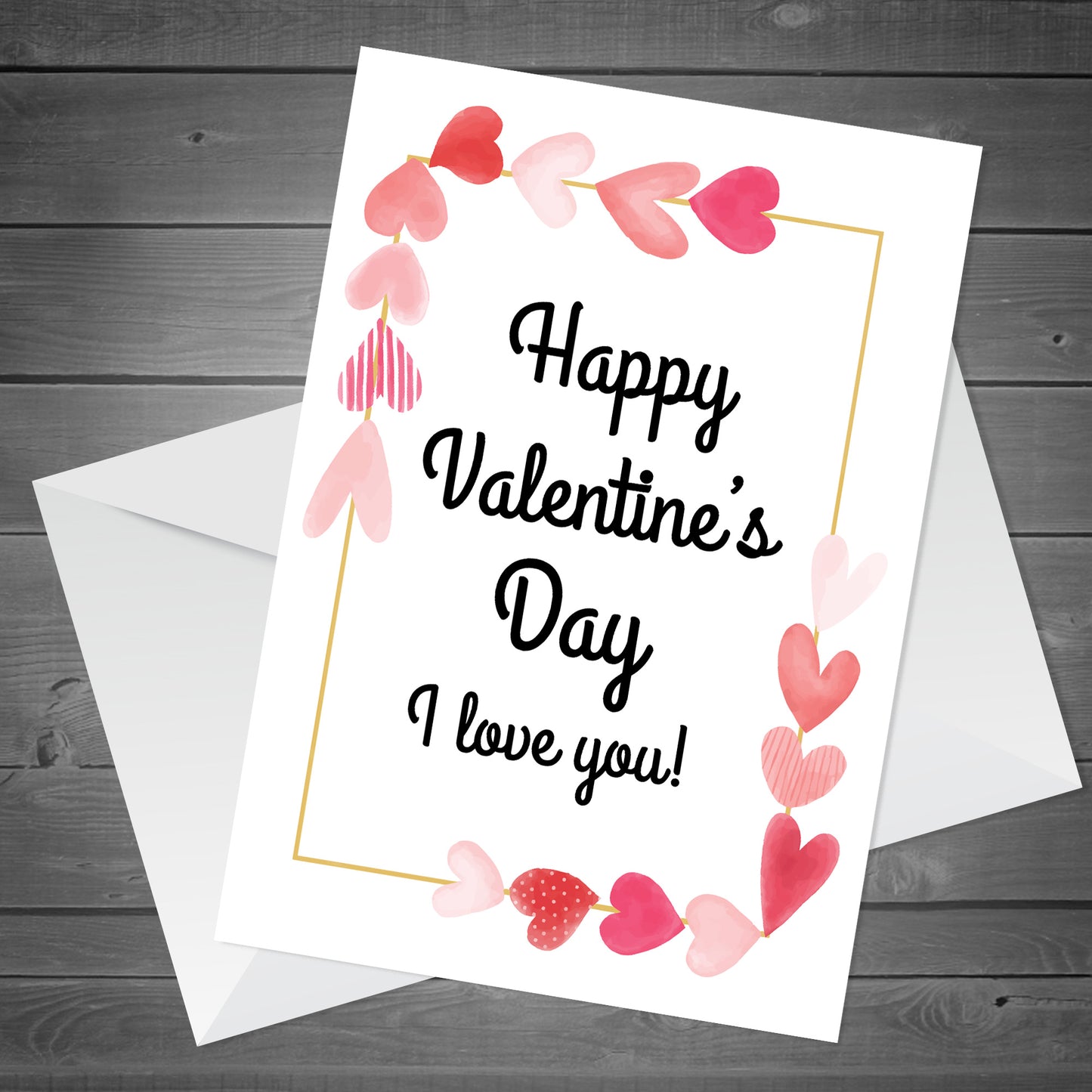 Happy Valentines Day Card For Him Her I Love You Card Boyfriend