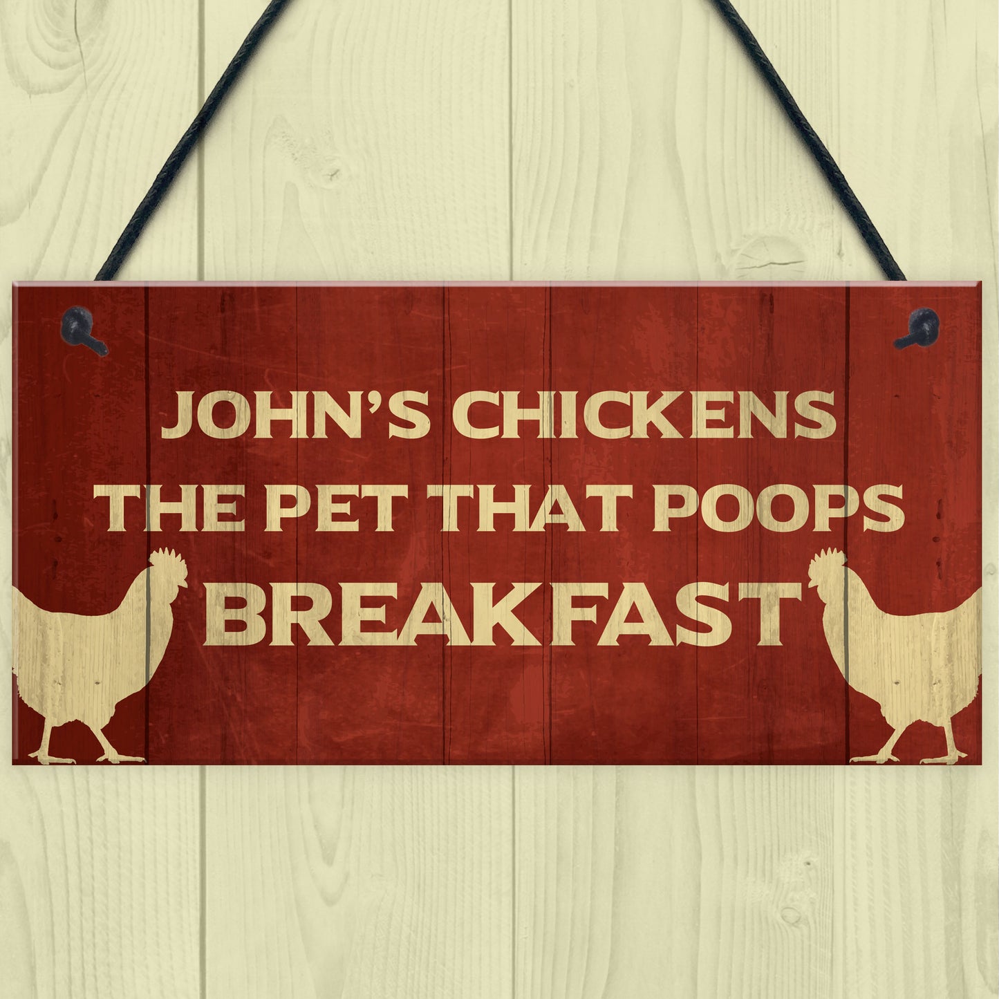 PERSONALISED Chicken Coop Garden Sign Novelty Chicken Signs