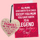 Funny Mothers Day Card And Heart For Mum From Daughter Son
