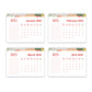 2024 Month-To-View Free Standing Desk Office Table Calendar