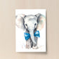 Safari Animals Boys Nursery Bedroom Prints Personalised Name