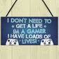 Blue Gaming Sign Boys Bedroom Sign Novelty Birthday Gift For Son