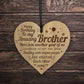 Brother Birthday Gifts From Sister Engraved Heart Funny Brother