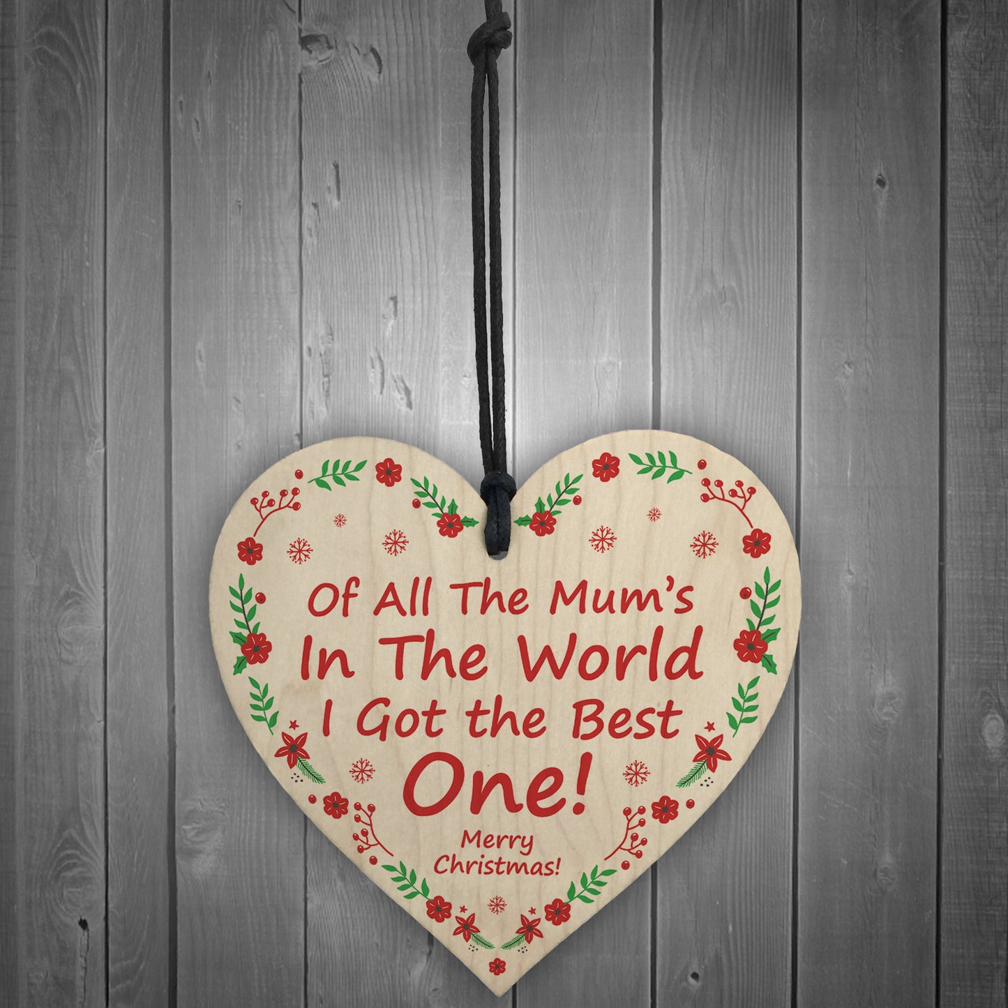 Best Mum Novelty Christmas Gift Hanging Tree Decoration Gift