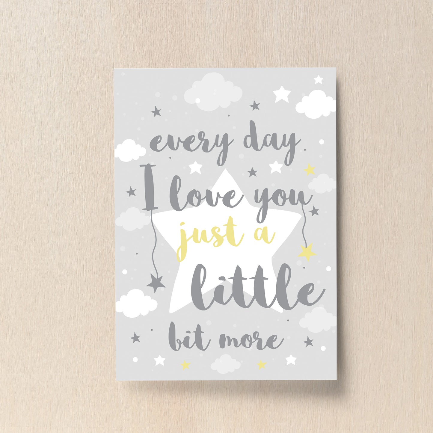 Grey Yellow Nursery Print Baby Nursery Print Boy Girl Bedroom