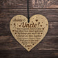 Auntie And Uncle Plaque Engraved Heart Auntie Gifts Uncle Gifts