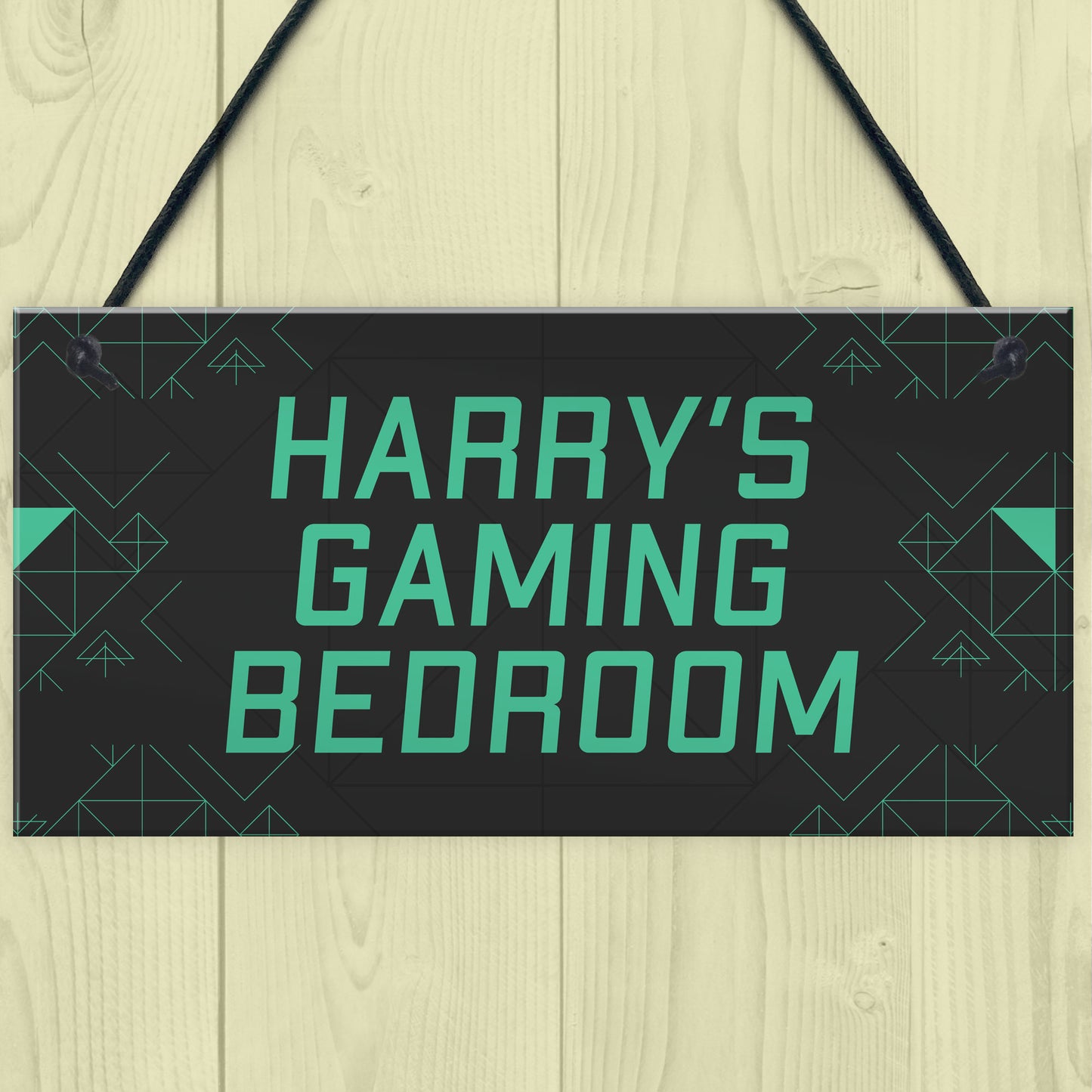 Personalised Boys Gaming Bedroom Sign Christmas Gift For Son