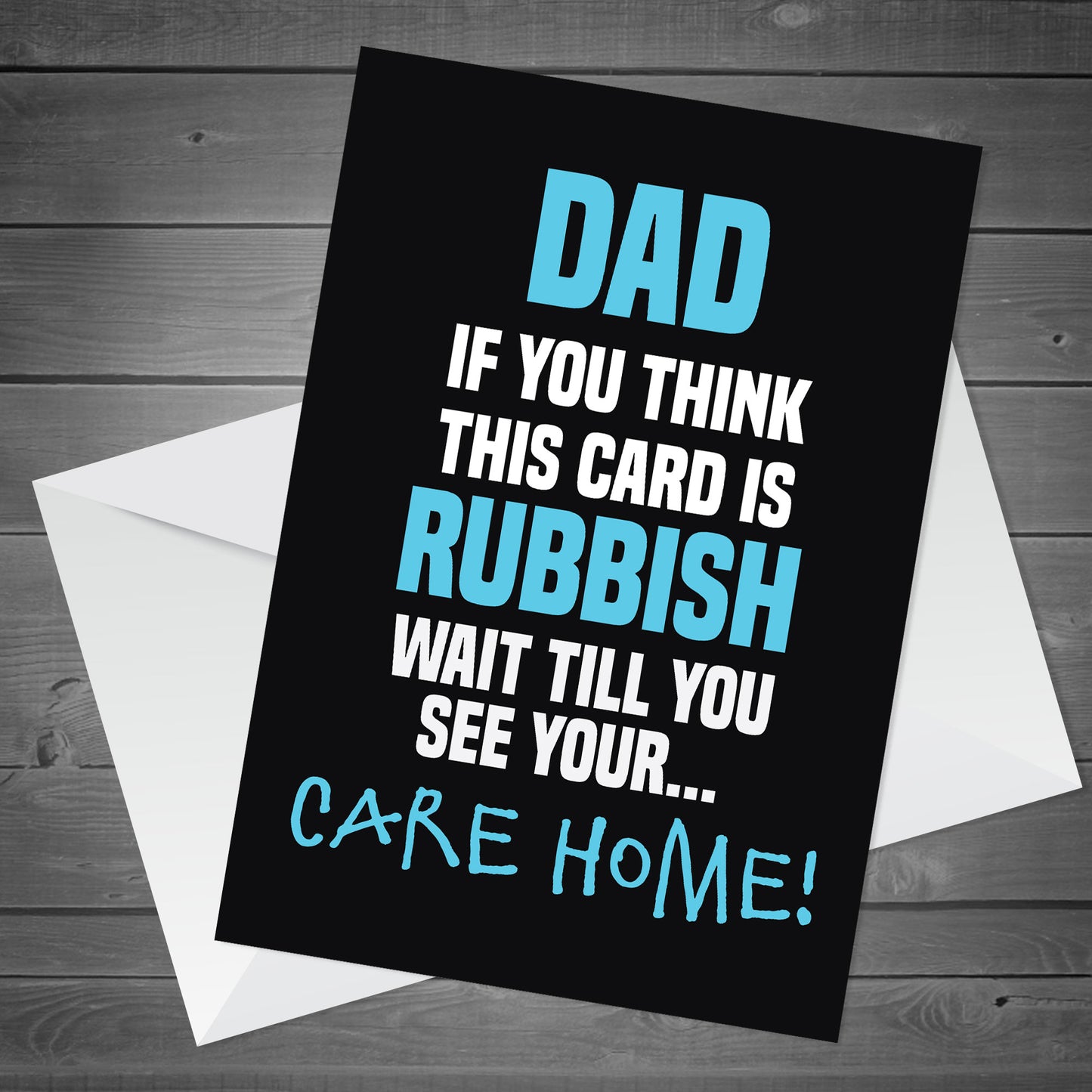 Funny Birthday Card For Dad Fathers Day Card From Daughter Son