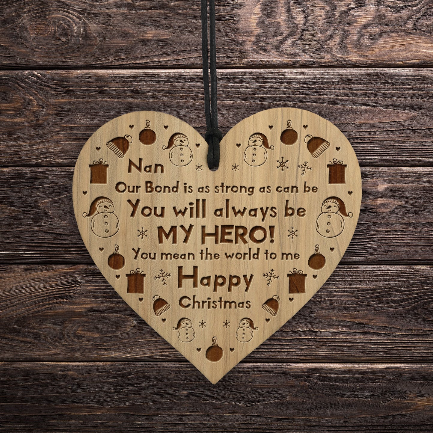 Cute Nan Gifts For Christmas Engraved Heart Nan Gifts