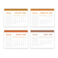 Minimalistic 2024 Calendar Spiral Bound Planner for Home Office