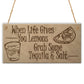 Lemons Tequila Man Cave Funny Home Bar Alcohol Hanging Plaque