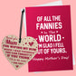 Funny Mothers Day Card For Mum Wooden Heart Mother's Day Gift