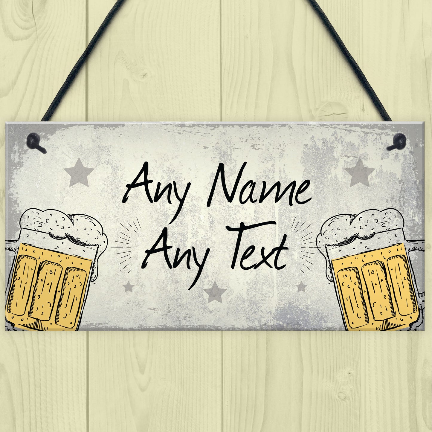 Personalised Backyard Bar Garden Plaque Alcohol Man Cave Beer