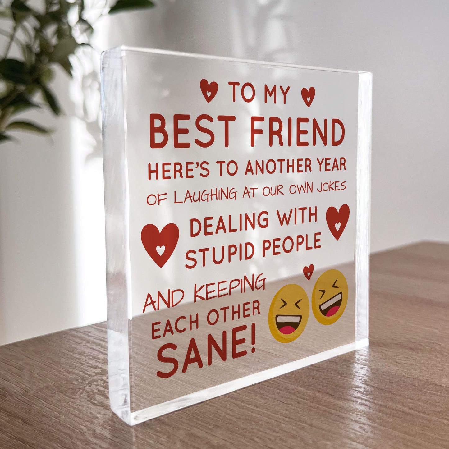 Best Friend Friendship Plaque Gift For Friend Christmas Birthday