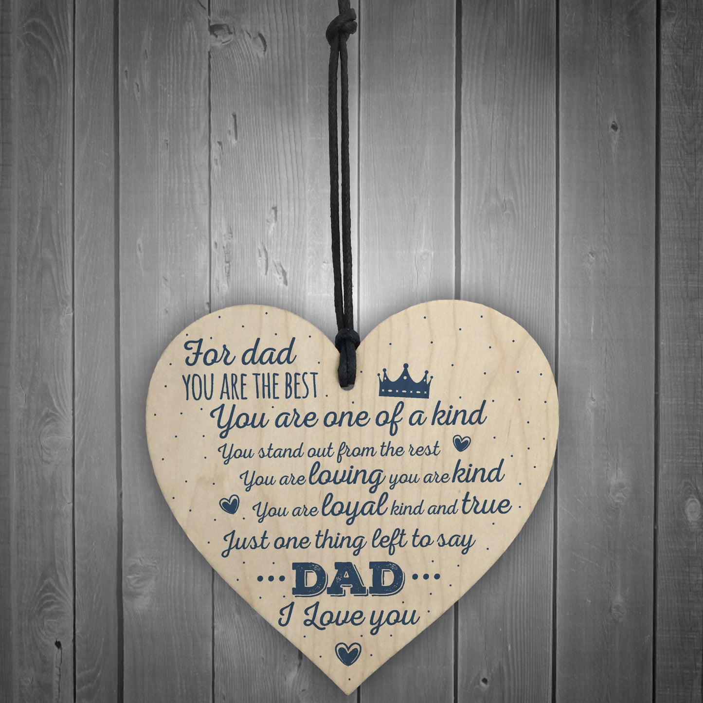 Dad You Are The Best Birthday Fathers Day Dad Daddy Wooden Heart