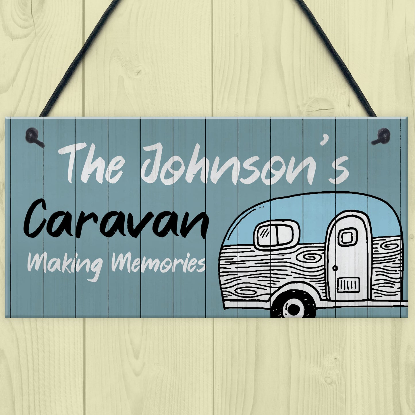 Shabby Chic CARAVAN SIGN Personalised Door Sign Accessories