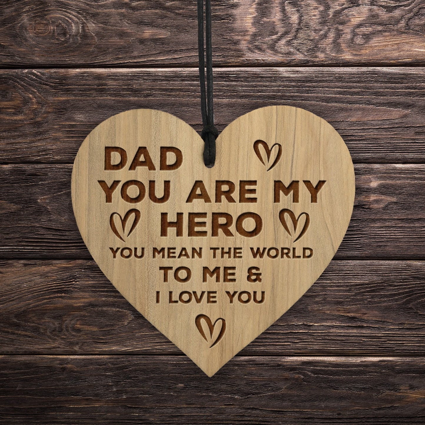 Dad Gifts For Fathers Day Birthday Engraved Heart Gift For Him