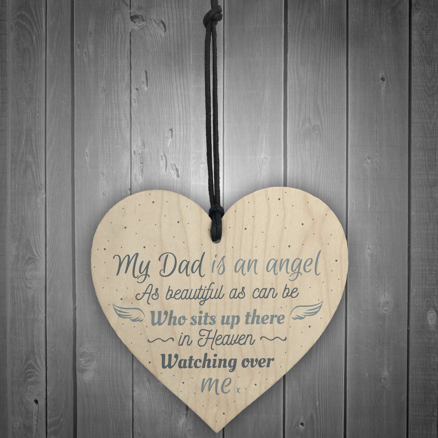Dad Angel Memorial Plaque Sign Memory Fathers Day Keepsake Gift