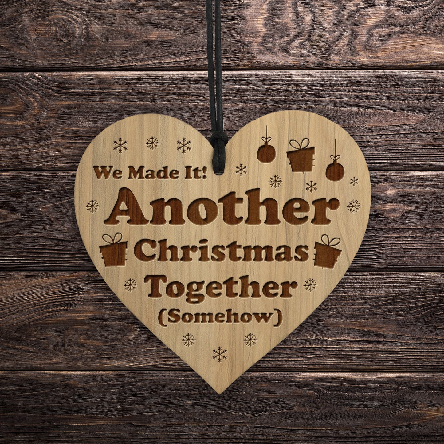 Funny Christmas Gift Engraved Heart Boyfriend Girlfriend Gifts