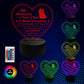 6th Wedding Anniversary Gifts for Her Him 3D Lamp Light