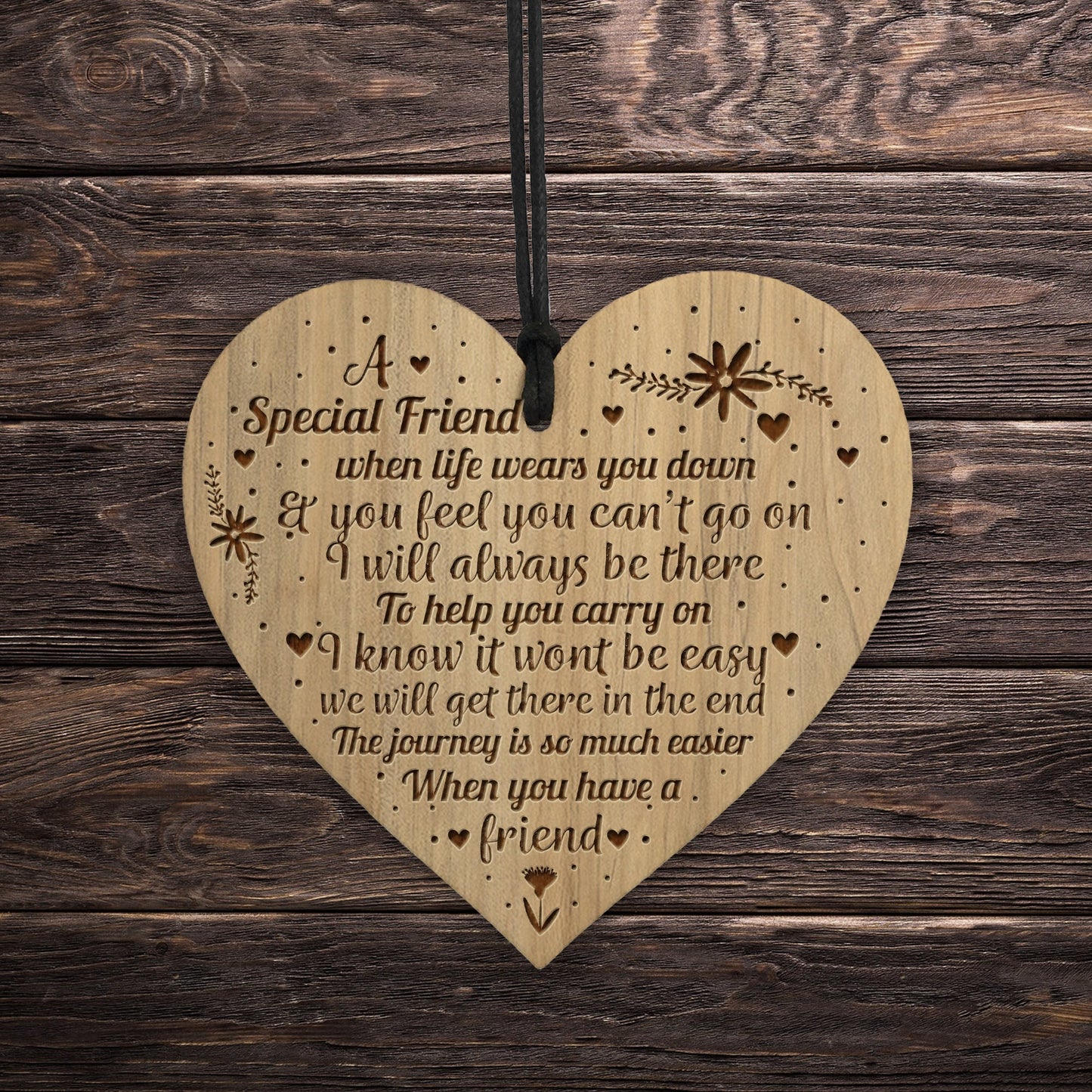Special Friend Engraved Friendship Sign Christmas Birthday Gift