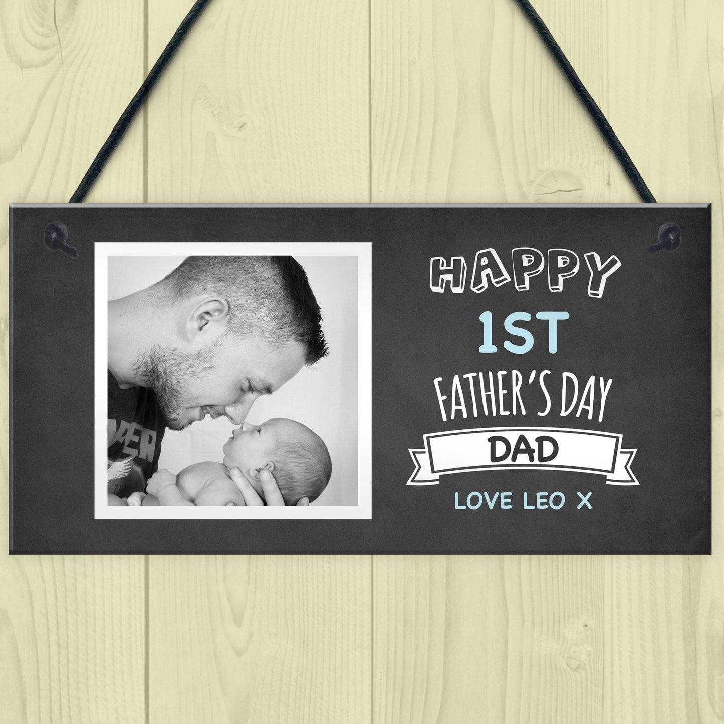 Personalised 1st First Fathers Day Photo Sign Gift For Dad Gift