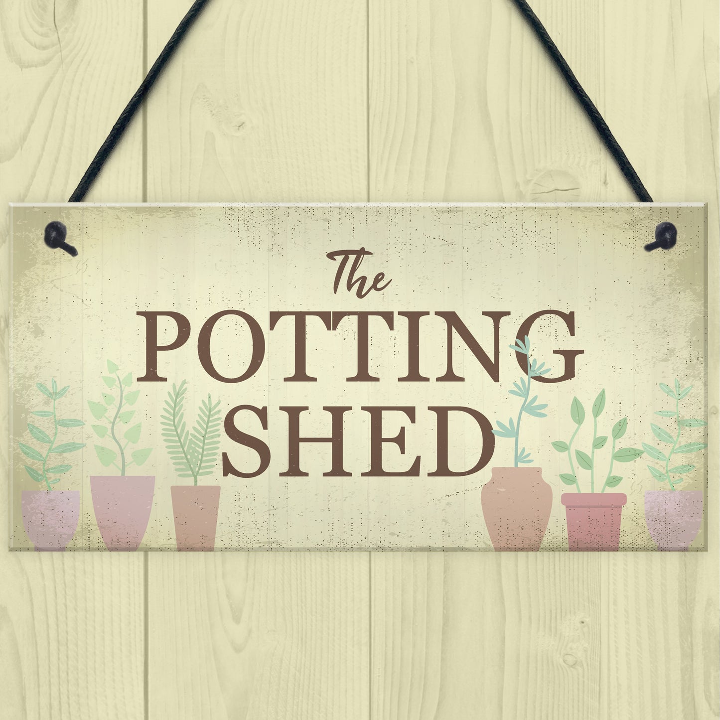 The Potting Shed Plaque Garden Greenhouse Sign Dad Grandad Mum