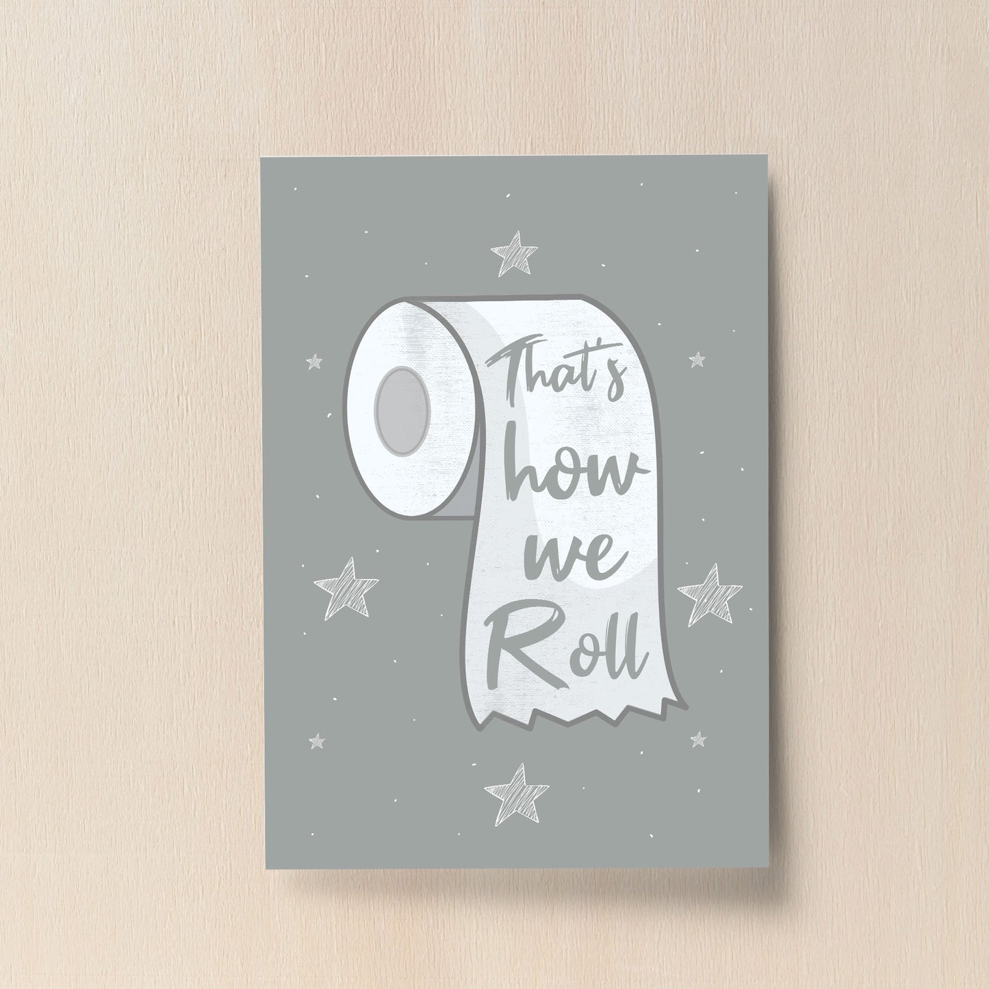 Home Decor Print Bathroom Print Funny Toilet Loo Sign Decor