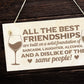 Best Friend Plaque Engraved Wood Sign Funny Friendship Plaque