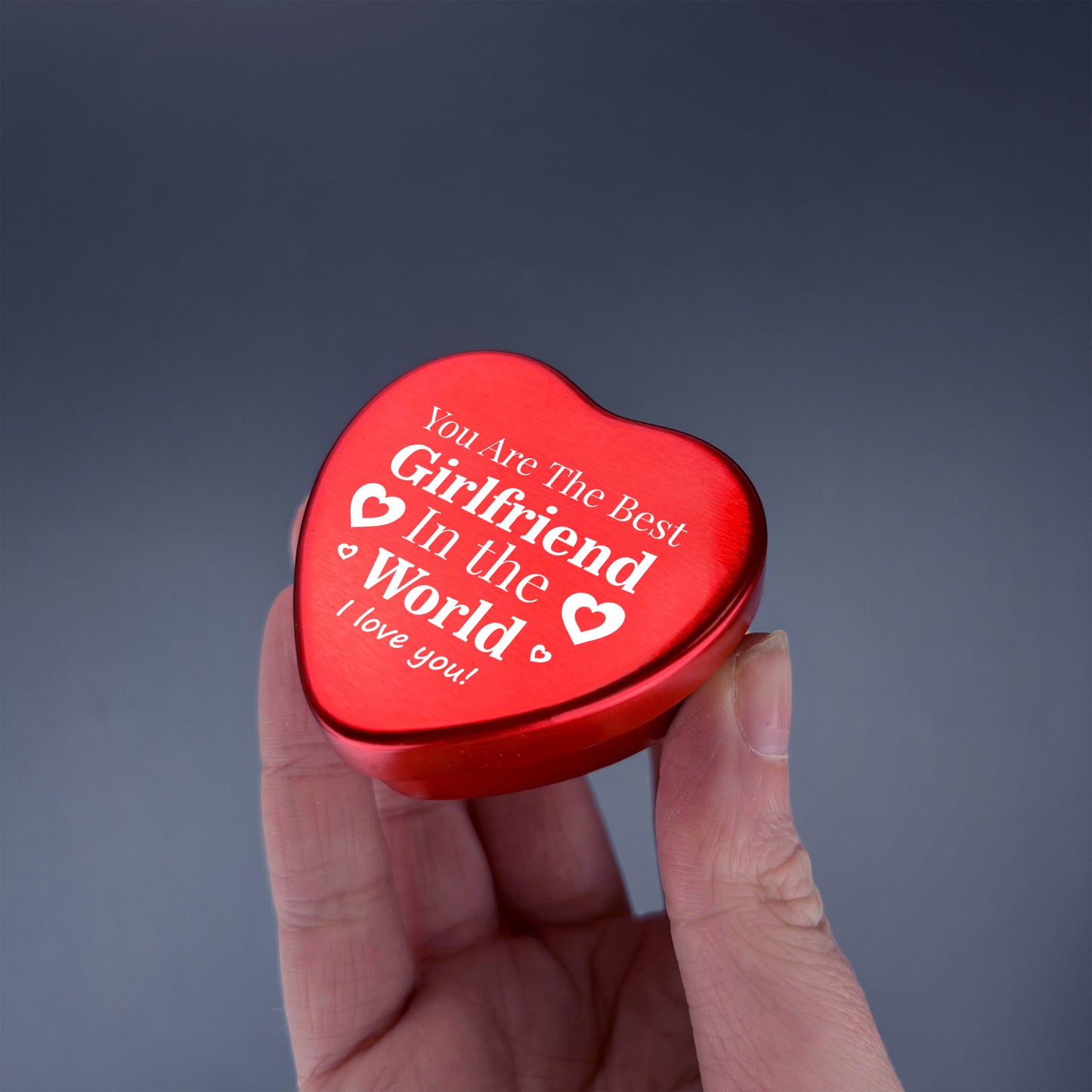 Girlfriend Gifts For Her Red Metal Sweet Candle Tin Anniversary