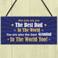 Dad Gifts Hanging Sign Dad Grandad Birthday Gift Fathers Day